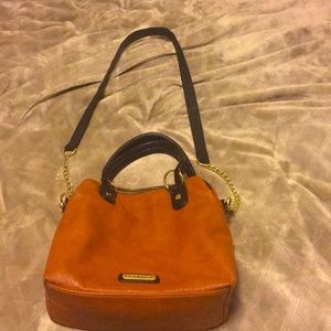 Steve Madden Brown and Black Leather Purse